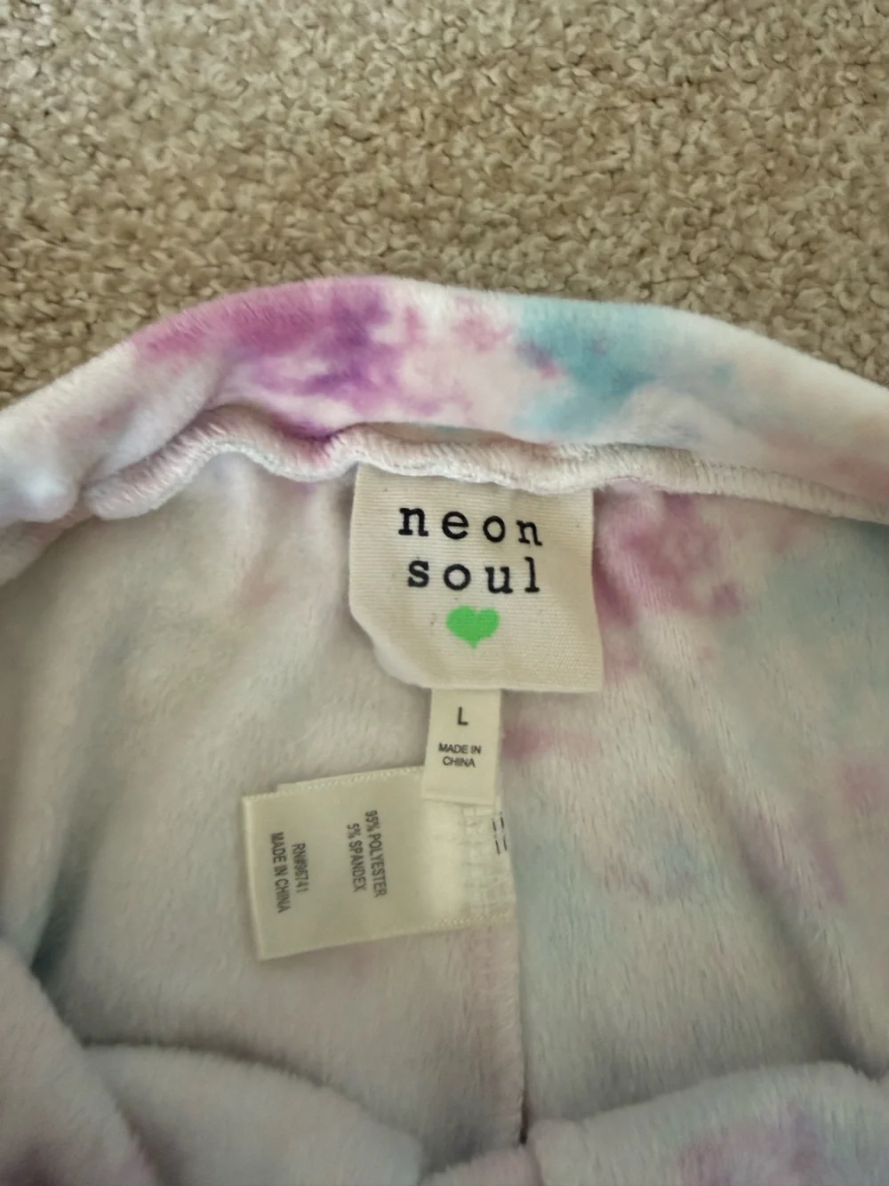Girls' Tie-Dye Cozy Lounge Pants — Purple & Blue